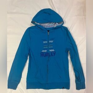 Hurley Teal Kids Zip-Up Hoodie